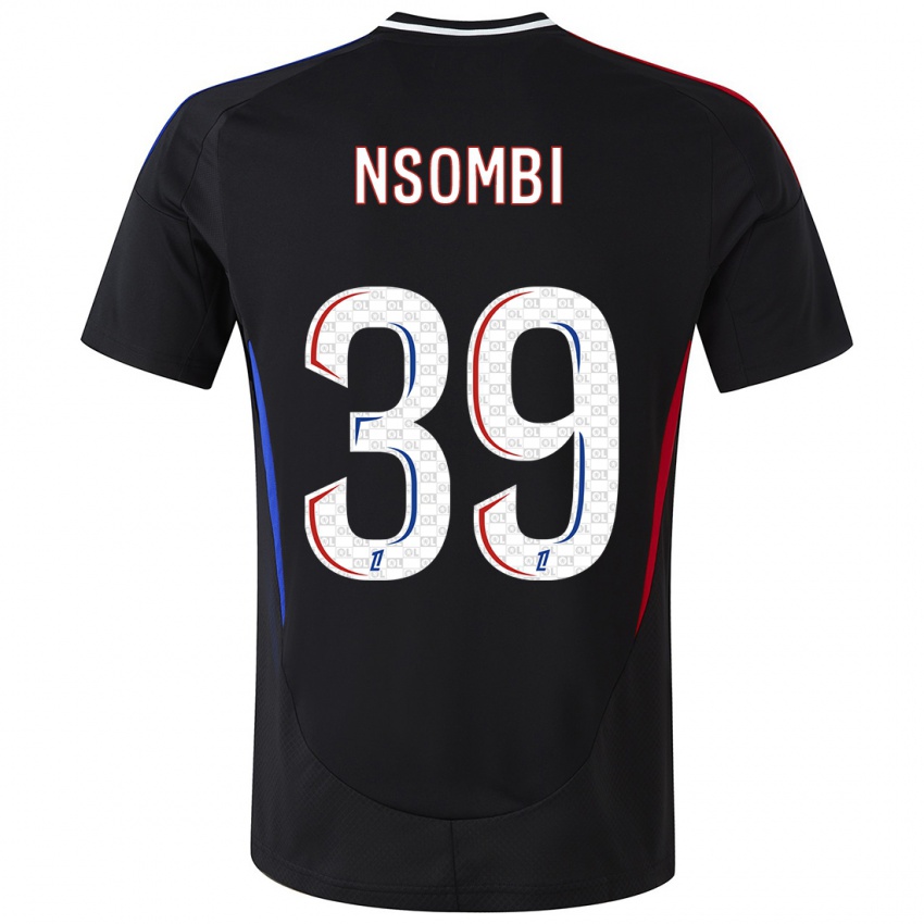 Homem Camisola Gael Nsombi #39 Preto Alternativa 2024/25 Camisa Brasil