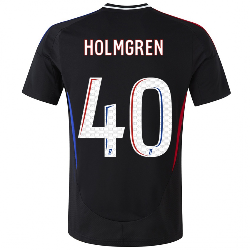 Homem Camisola Emma Holmgren #40 Preto Alternativa 2024/25 Camisa Brasil