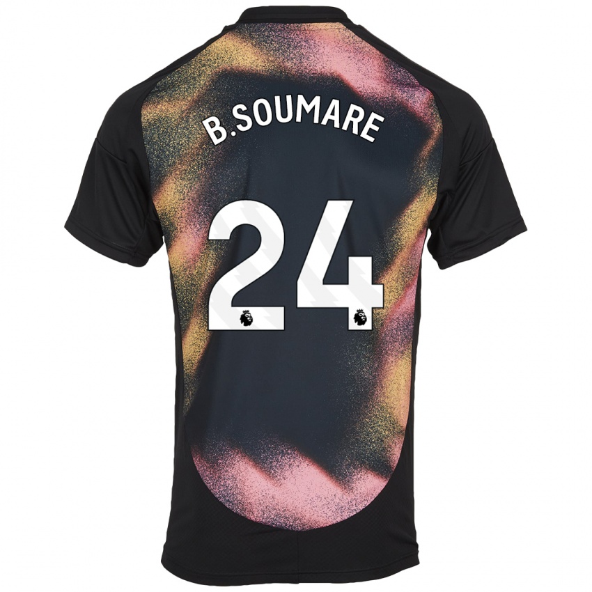 Homem Camisola Boubakary Soumaré #24 Preto Branco Alternativa 2024/25 Camisa Brasil