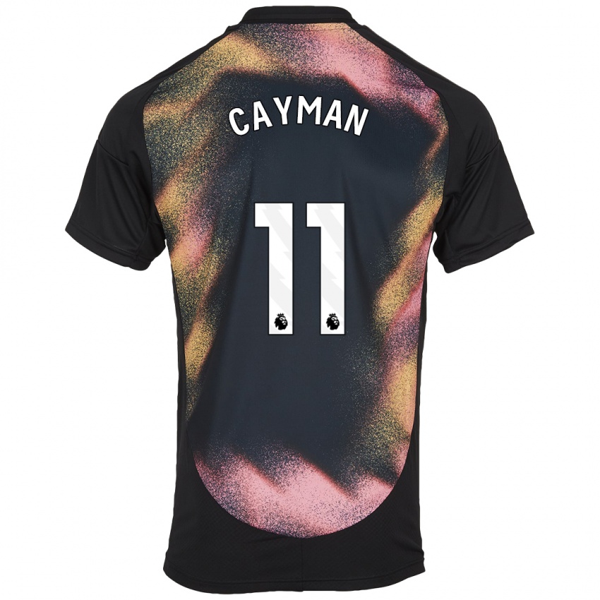 Homem Camisola Janice Cayman #11 Preto Branco Alternativa 2024/25 Camisa Brasil