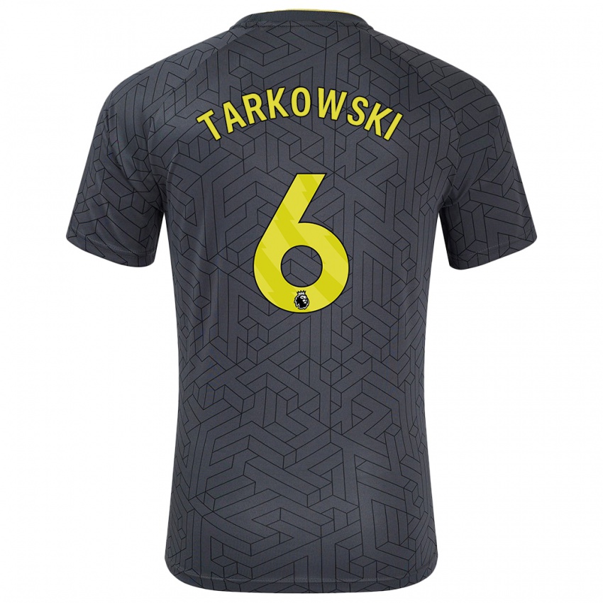 Homem Camisola James Tarkowski #6 Amarelo Preto Alternativa 2024/25 Camisa Brasil