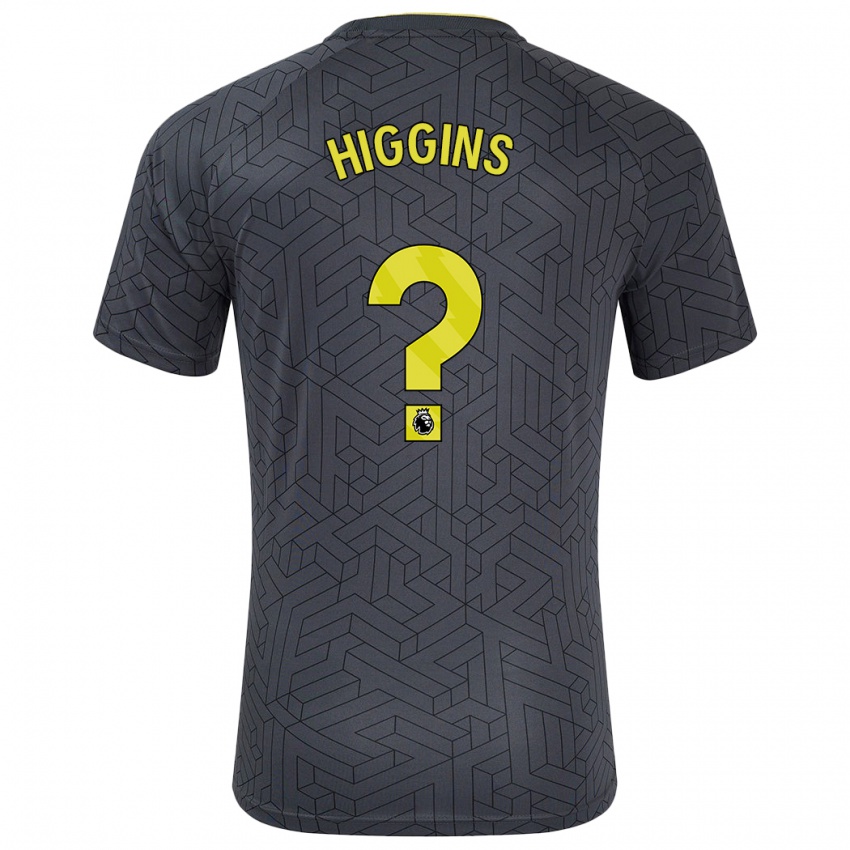 Homem Camisola Liam Higgins #0 Amarelo Preto Alternativa 2024/25 Camisa Brasil