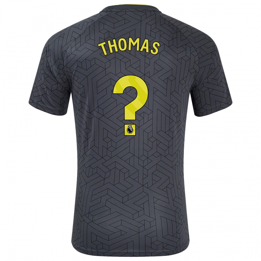 Homem Camisola Aled Thomas #0 Amarelo Preto Alternativa 2024/25 Camisa Brasil