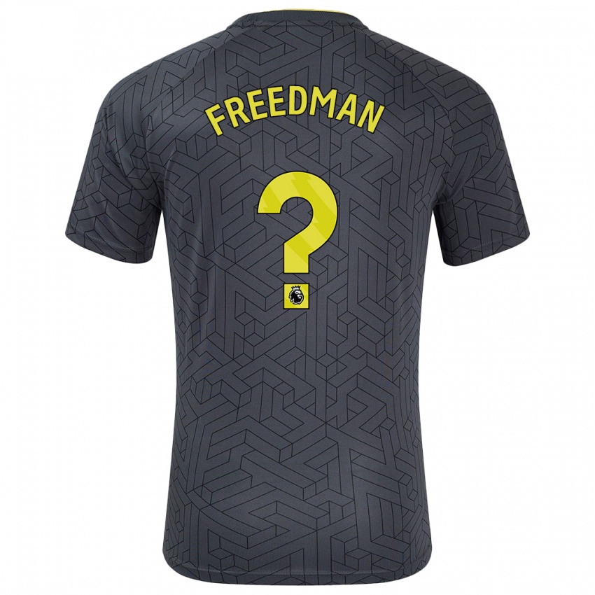 Homem Camisola Freddie Freedman #0 Amarelo Preto Alternativa 2024/25 Camisa Brasil