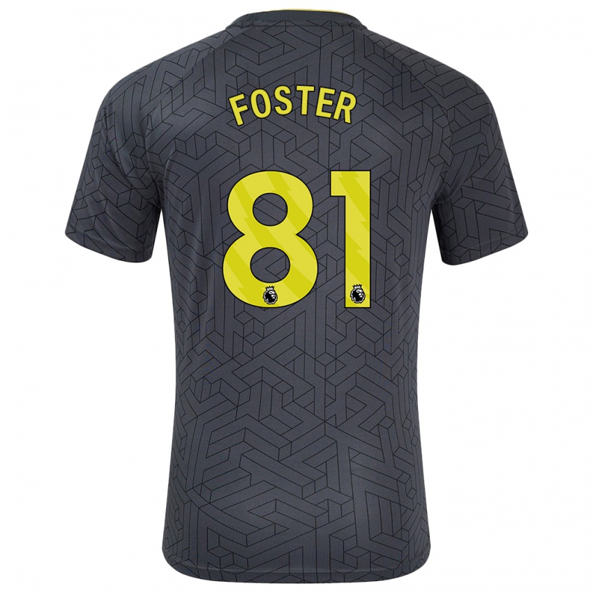 Homem Camisola Harvey Foster #81 Amarelo Preto Alternativa 2024/25 Camisa Brasil