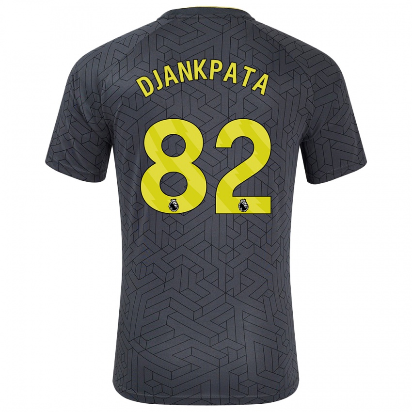 Homem Camisola Halid Djankpata #82 Amarelo Preto Alternativa 2024/25 Camisa Brasil