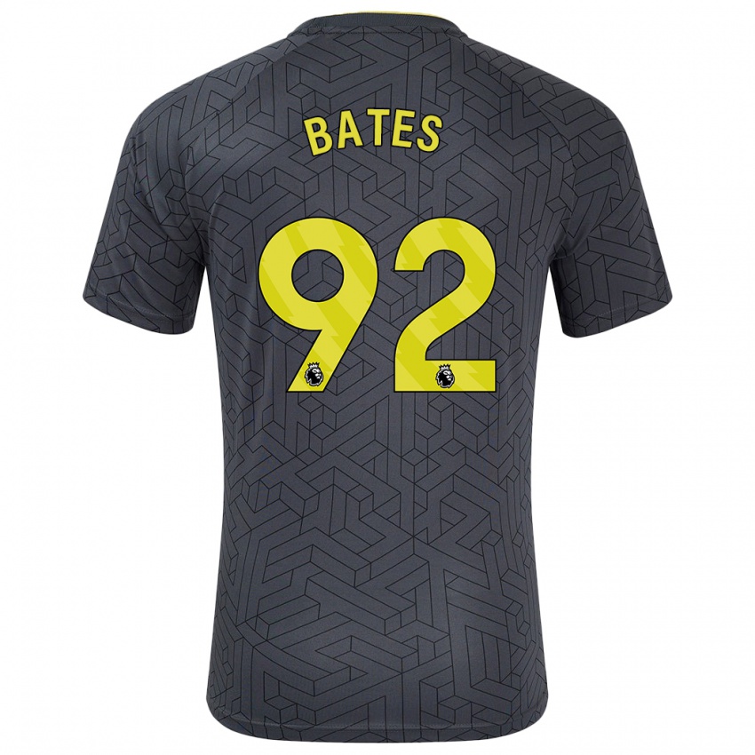 Homem Camisola Callum Bates #92 Amarelo Preto Alternativa 2024/25 Camisa Brasil