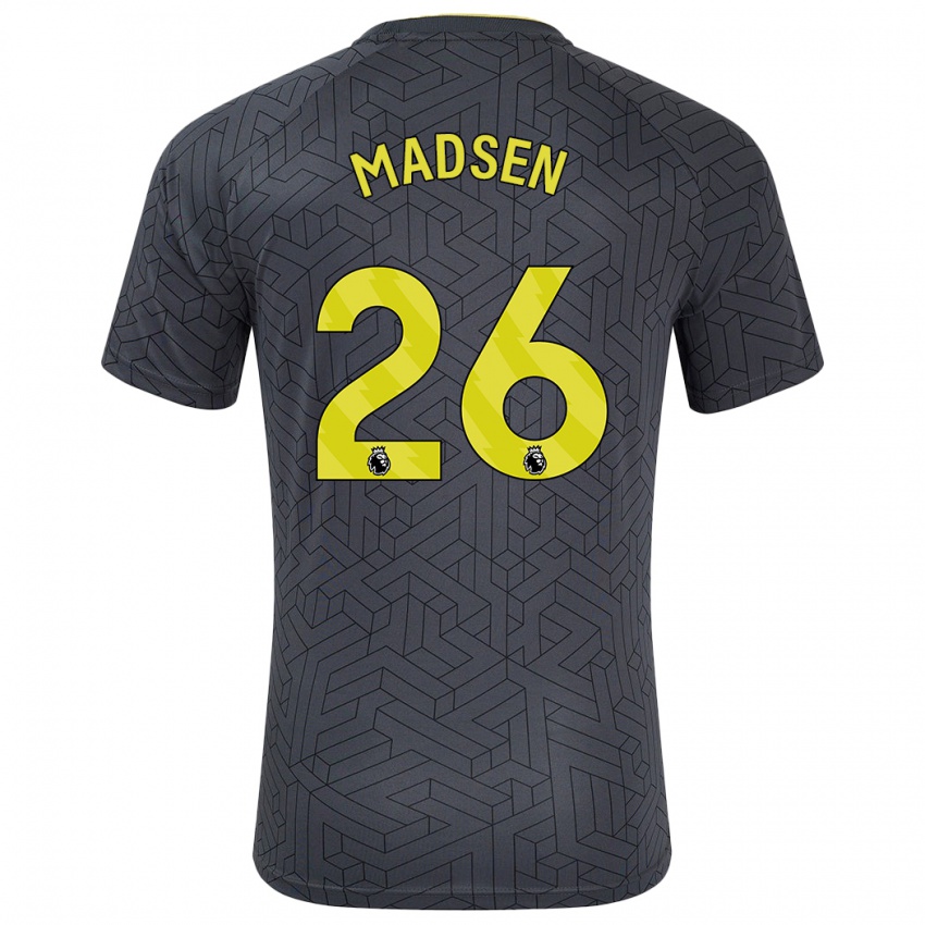 Homem Camisola Rikke Madsen #26 Amarelo Preto Alternativa 2024/25 Camisa Brasil