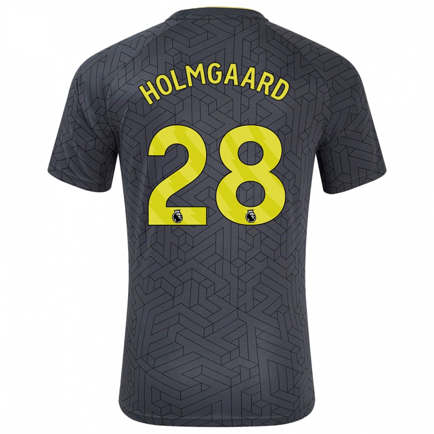 Homem Camisola Karen Holmgaard #28 Amarelo Preto Alternativa 2024/25 Camisa Brasil