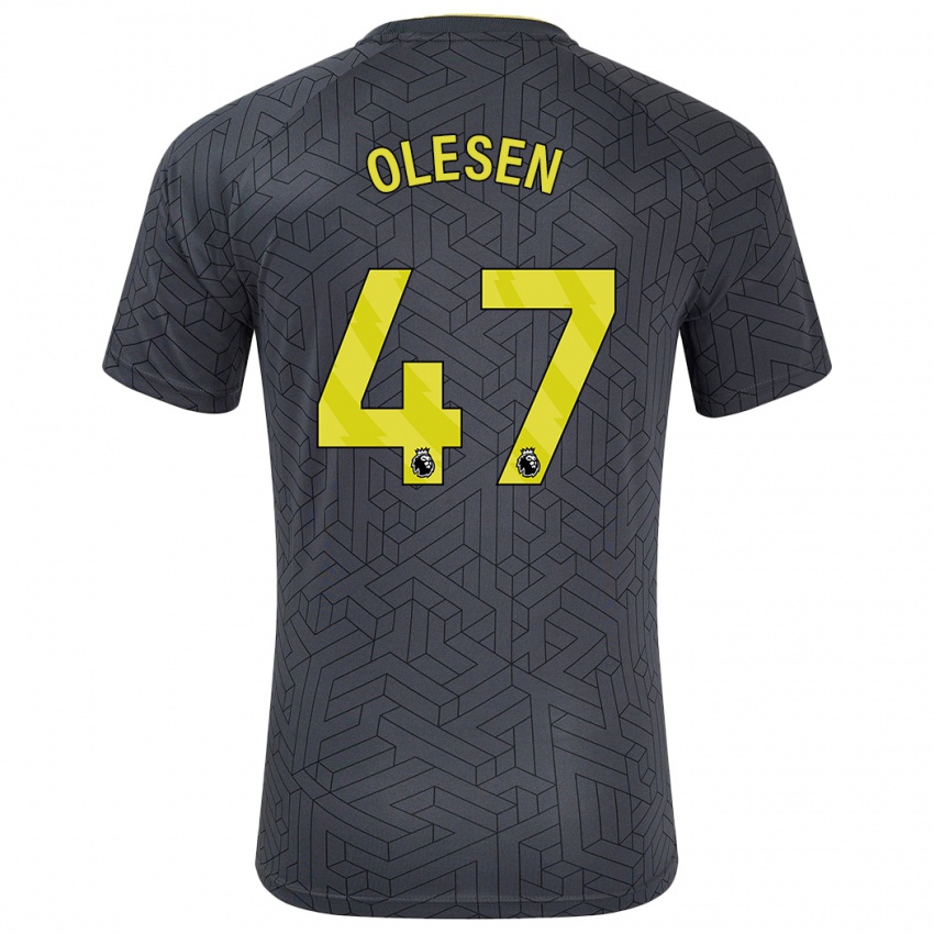 Homem Camisola Karoline Olesen #47 Amarelo Preto Alternativa 2024/25 Camisa Brasil