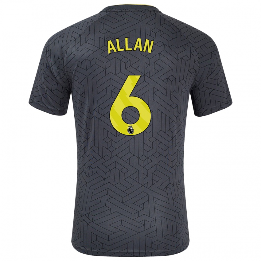 Homem Camisola Allan #6 Amarelo Preto Alternativa 2024/25 Camisa Brasil