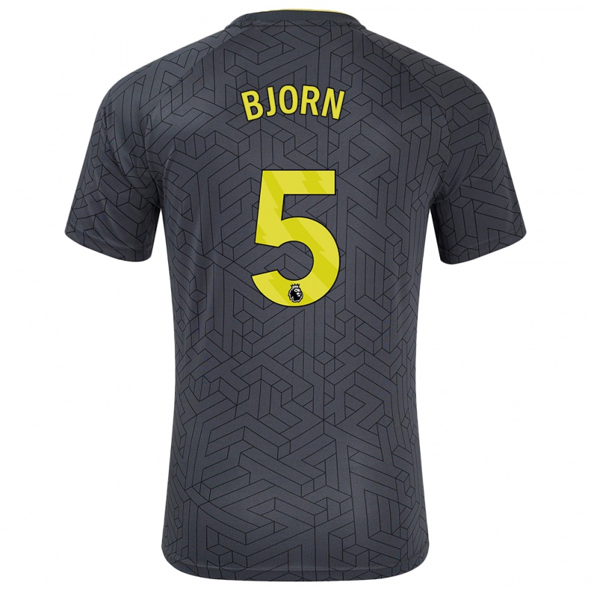 Homem Camisola Nathalie Bjorn #5 Amarelo Preto Alternativa 2024/25 Camisa Brasil