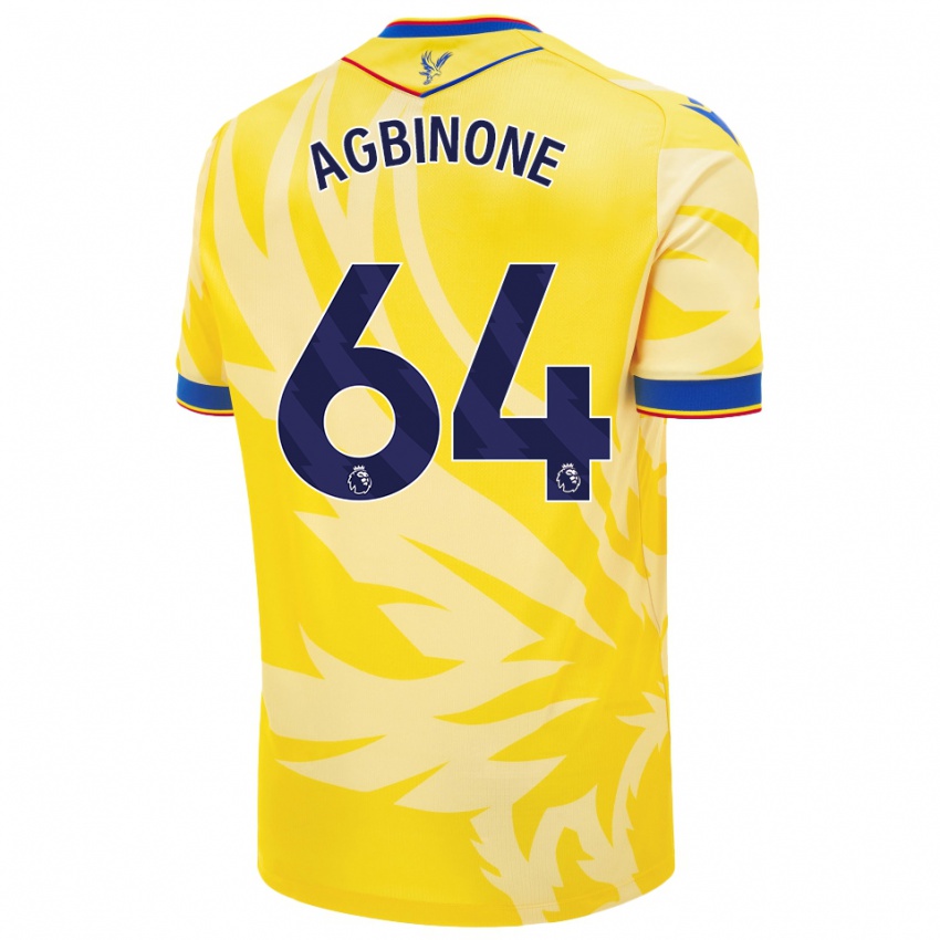 Homem Camisola Asher Agbinone #64 Amarelo Alternativa 2024/25 Camisa Brasil