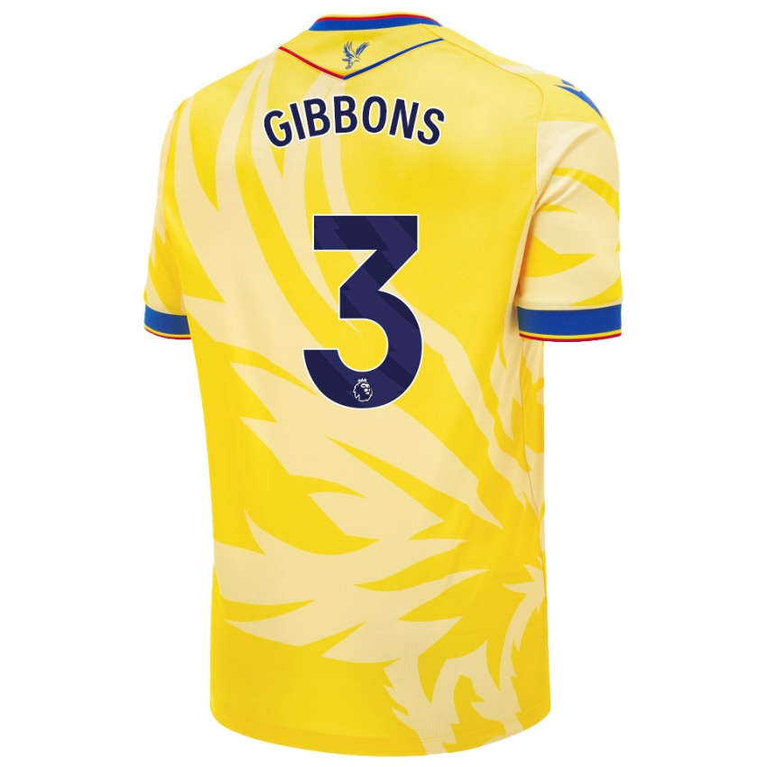 Homem Camisola Felicity Gibbons #3 Amarelo Alternativa 2024/25 Camisa Brasil