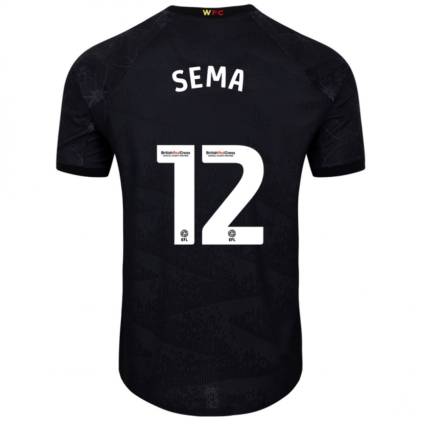 Homem Camisola Ken Sema #12 Preto Branco Alternativa 2024/25 Camisa Brasil