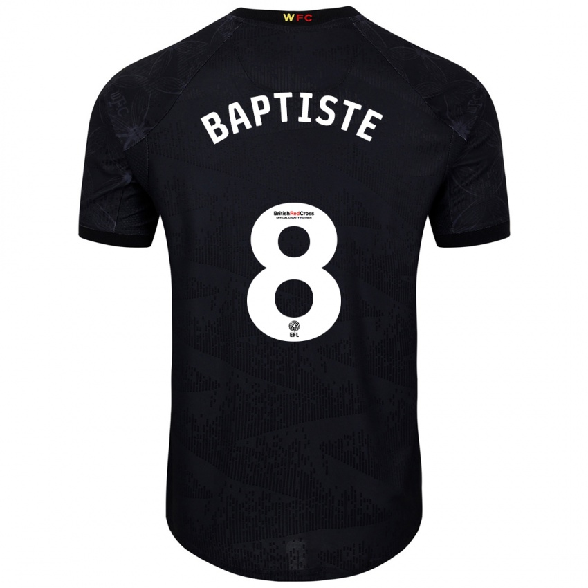 Homem Camisola Bianca Baptiste #8 Preto Branco Alternativa 2024/25 Camisa Brasil