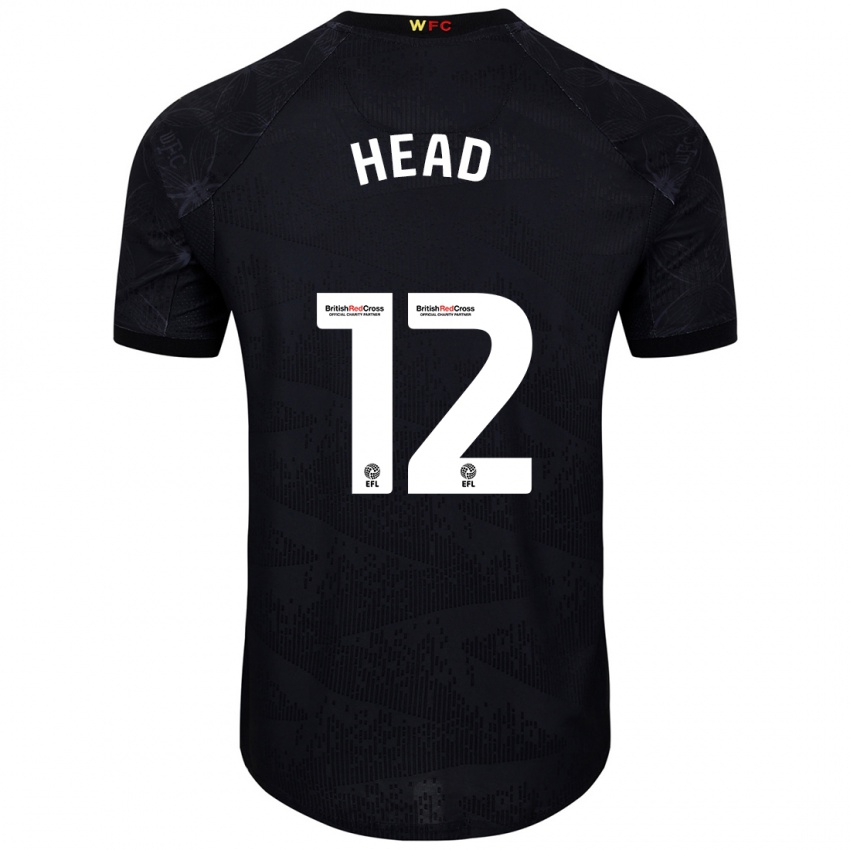 Homem Camisola Ellie Head #12 Preto Branco Alternativa 2024/25 Camisa Brasil