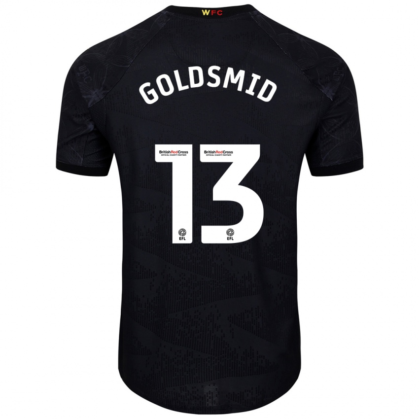 Homem Camisola Jacqui Goldsmid #13 Preto Branco Alternativa 2024/25 Camisa Brasil