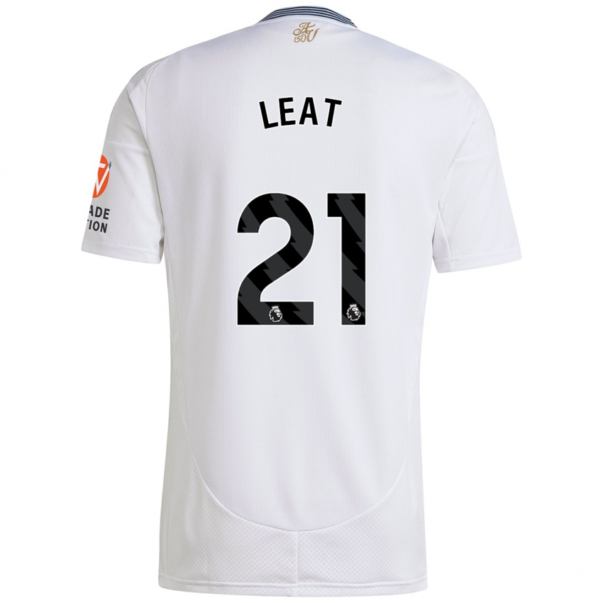 Homem Camisola Anna Leat #21 Branco Alternativa 2024/25 Camisa Brasil