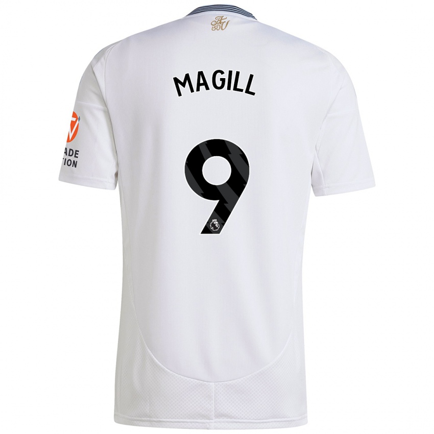 Homem Camisola Simone Magill #9 Branco Alternativa 2024/25 Camisa Brasil