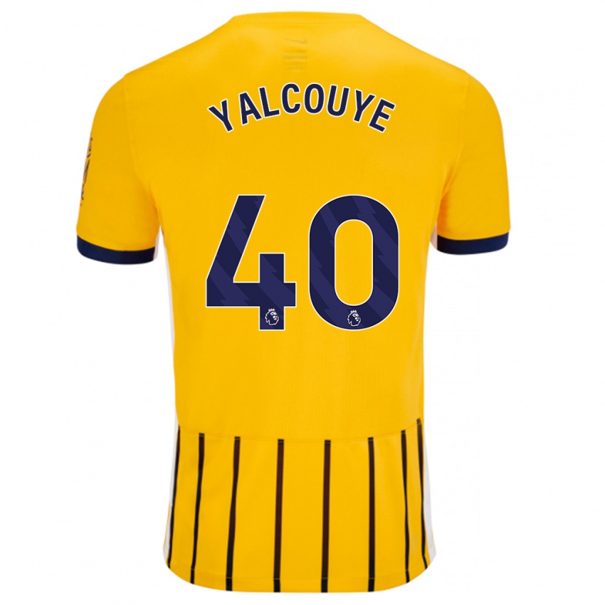 Homem Camisola Malick Junior Yalcouyé #40 Azuis Dourados Alternativa 2024/25 Camisa Brasil