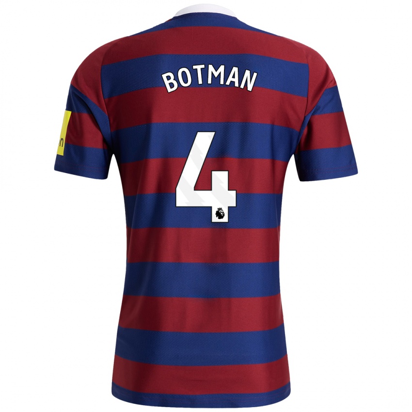 Homem Camisola Sven Botman #4 Bordeaux Azul Marinho Alternativa 2024/25 Camisa Brasil