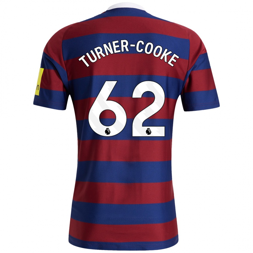 Homem Camisola Jay Turner-Cooke #62 Bordeaux Azul Marinho Alternativa 2024/25 Camisa Brasil