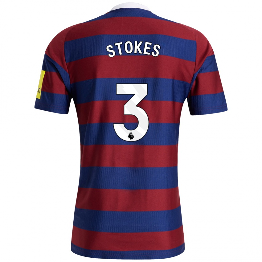 Homem Camisola Demi Stokes #3 Bordeaux Azul Marinho Alternativa 2024/25 Camisa Brasil