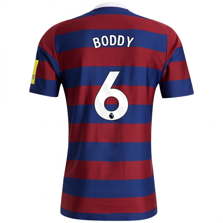 Homem Camisola Elysia Boddy #6 Bordeaux Azul Marinho Alternativa 2024/25 Camisa Brasil