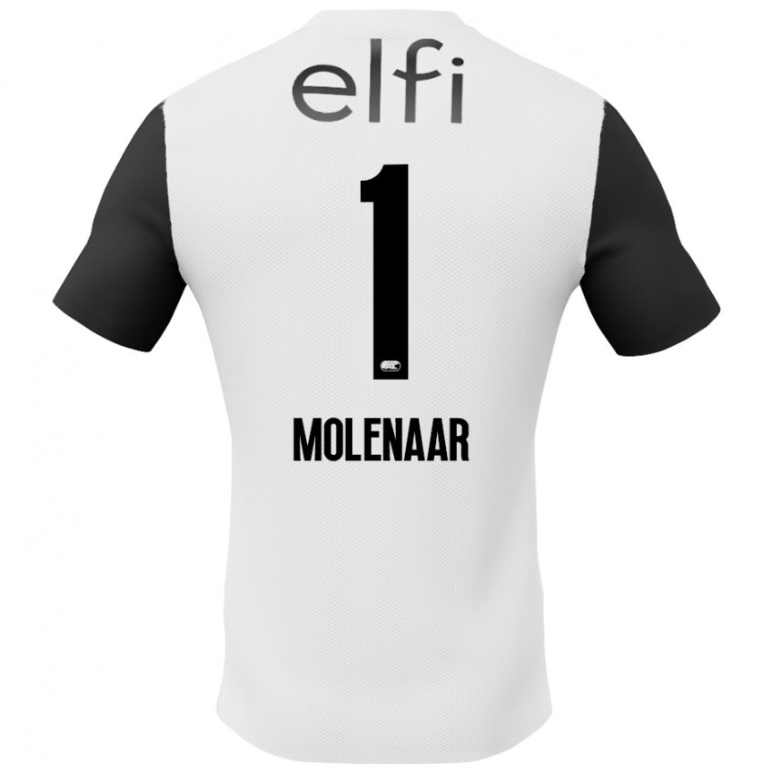 Homem Camisola Finn Molenaar #1 Preto Branco Alternativa 2024/25 Camisa Brasil