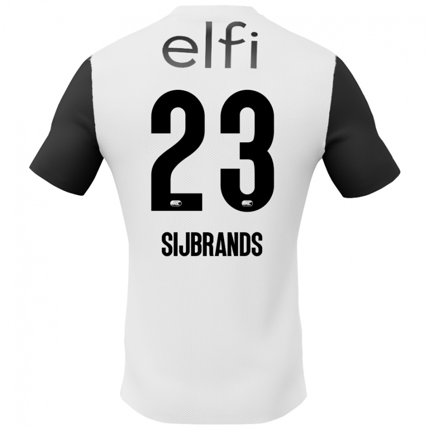 Homem Camisola Julian Sijbrands #23 Preto Branco Alternativa 2024/25 Camisa Brasil