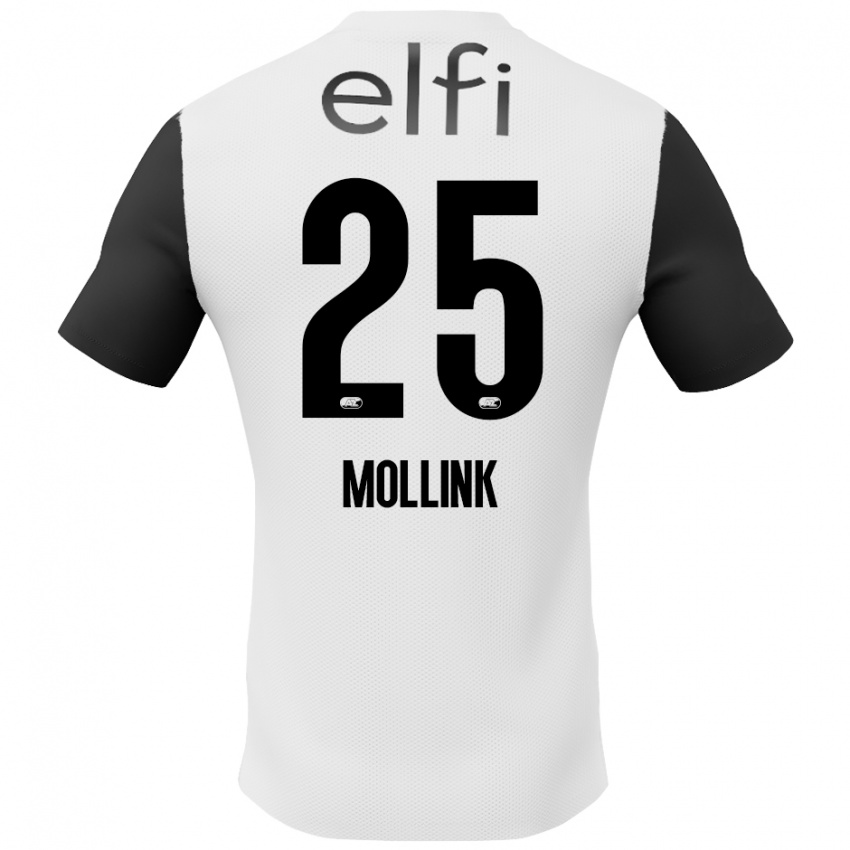 Homem Camisola Yaël Mollink #25 Preto Branco Alternativa 2024/25 Camisa Brasil