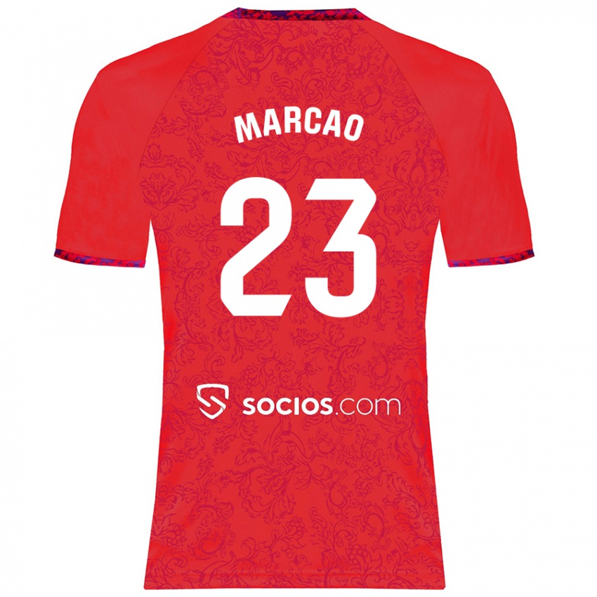 Homem Camisola Marcão #23 Vermelho Alternativa 2024/25 Camisa Brasil