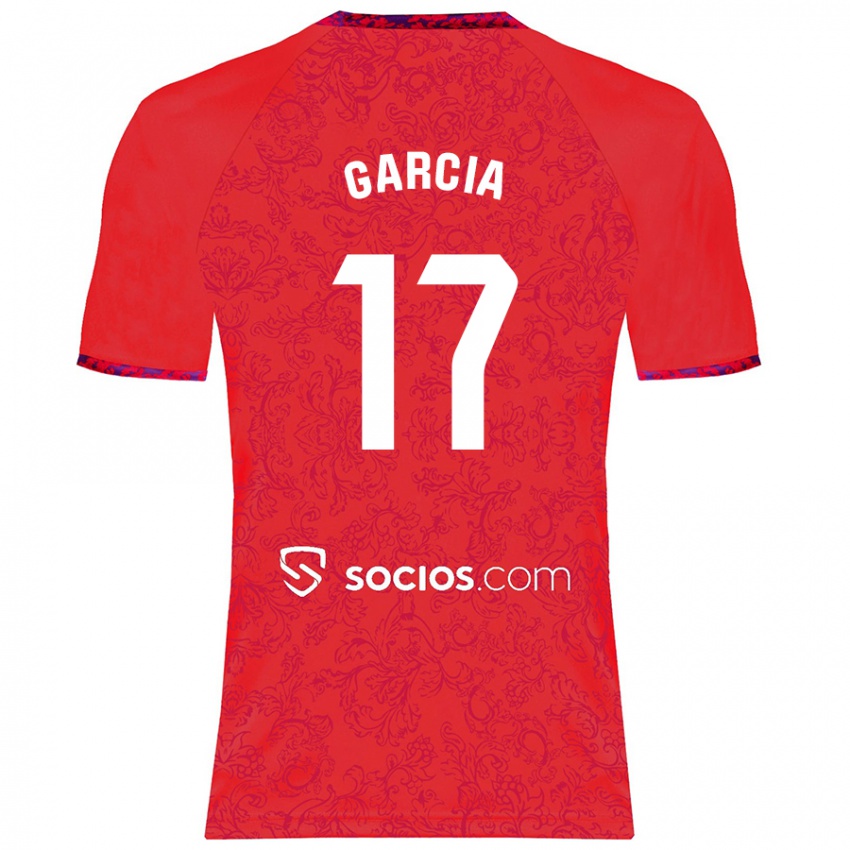 Homem Camisola Débora García #17 Vermelho Alternativa 2024/25 Camisa Brasil