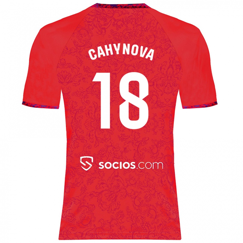 Homem Camisola Klara Cahynova #18 Vermelho Alternativa 2024/25 Camisa Brasil