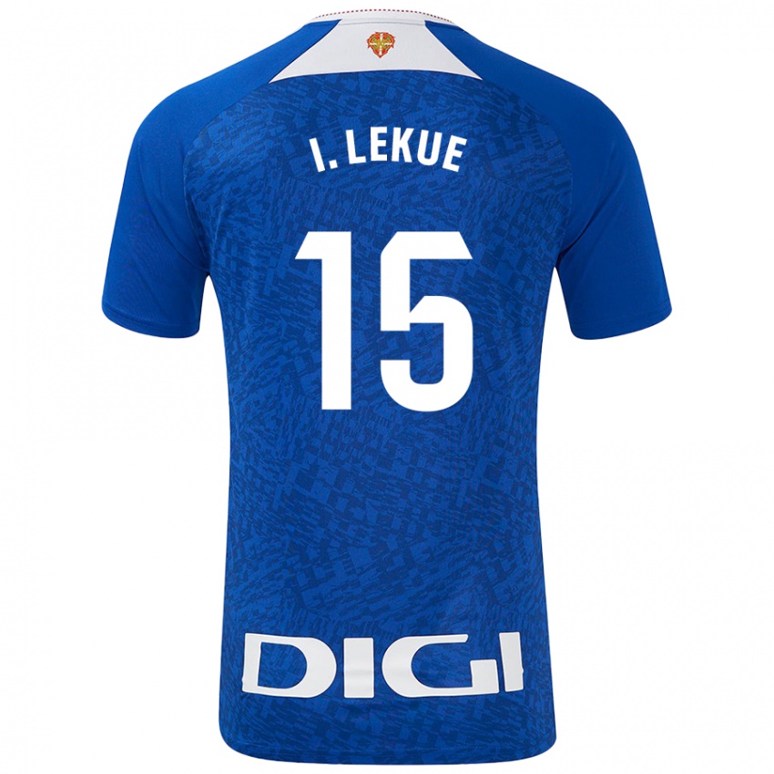 Homem Camisola Inigo Lekue #15 Azul Real Alternativa 2024/25 Camisa Brasil