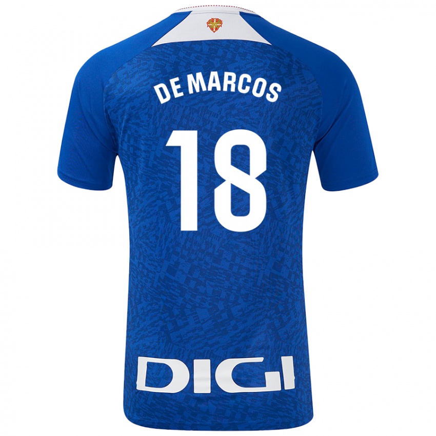 Homem Camisola Oscar De Marcos #18 Azul Real Alternativa 2024/25 Camisa Brasil