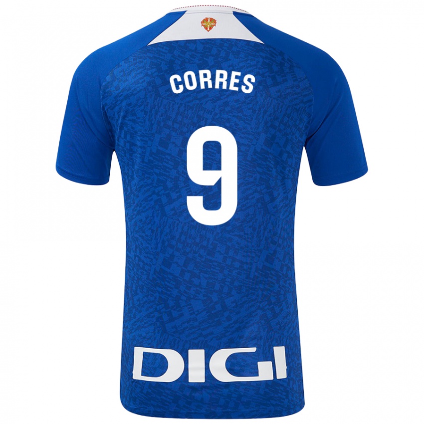 Homem Camisola Yulema Corres #9 Azul Real Alternativa 2024/25 Camisa Brasil