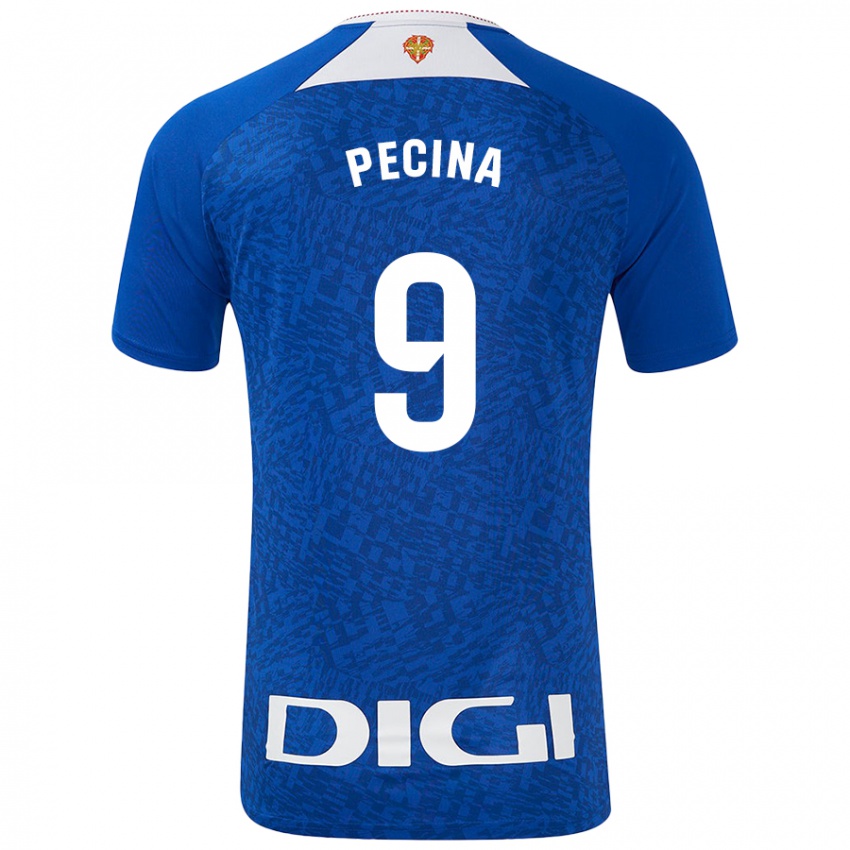 Homem Camisola Ander Peciña #9 Azul Real Alternativa 2024/25 Camisa Brasil