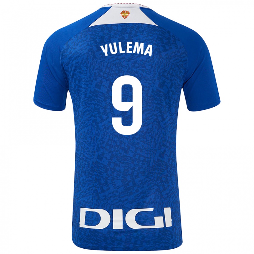 Homem Camisola Yulema Corres Somovilla #9 Azul Real Alternativa 2024/25 Camisa Brasil