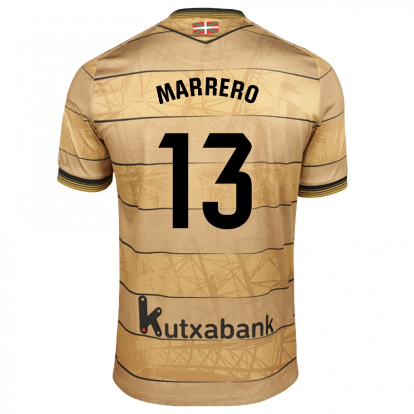 Homem Camisola Unai Marrero #13 Castanho Alternativa 2024/25 Camisa Brasil