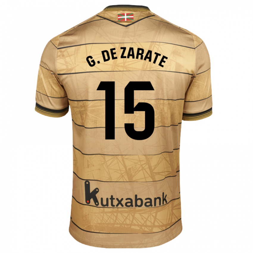 Homem Camisola Urko Gonzalez De Zarate #15 Castanho Alternativa 2024/25 Camisa Brasil