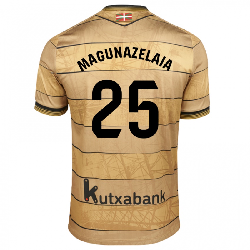 Homem Camisola Jon Magunazelaia #25 Castanho Alternativa 2024/25 Camisa Brasil