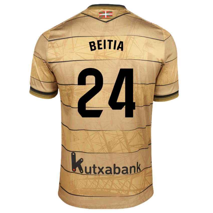 Homem Camisola Luken Beitia #24 Castanho Alternativa 2024/25 Camisa Brasil