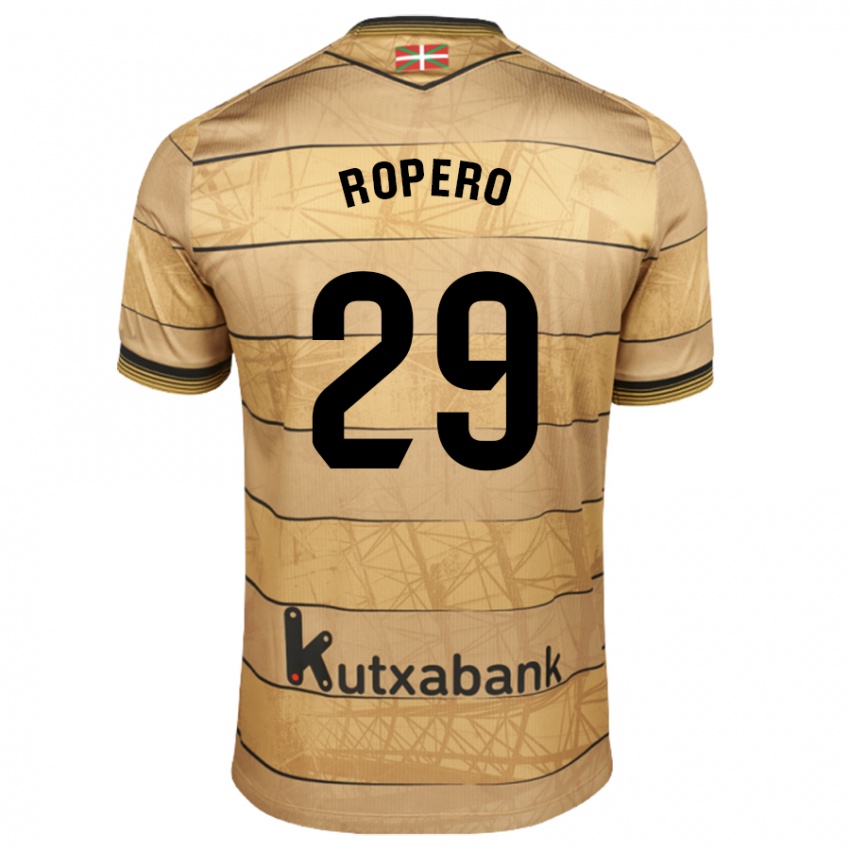 Homem Camisola Iker Ropero #29 Castanho Alternativa 2024/25 Camisa Brasil