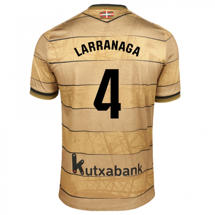 Homem Camisola Aitor Larrañaga #4 Castanho Alternativa 2024/25 Camisa Brasil