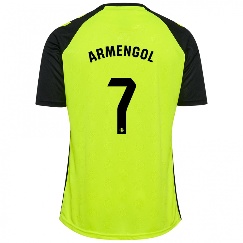 Homem Camisola Carla Armengol Joaniquet #7 Preto Amarelo Fluorescente Alternativa 2024/25 Camisa Brasil