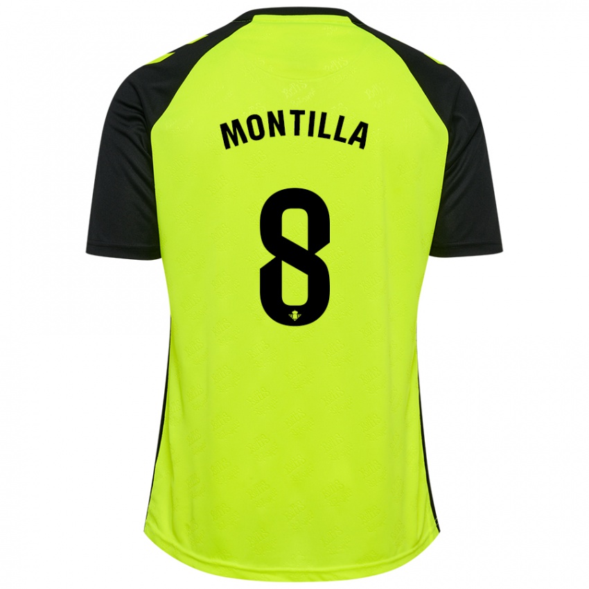 Homem Camisola Natalia Montilla #8 Preto Amarelo Fluorescente Alternativa 2024/25 Camisa Brasil