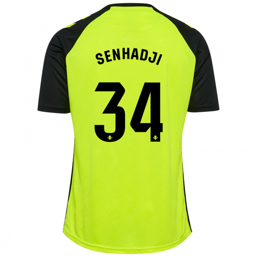 Homem Camisola Yanis Senhadji #34 Preto Amarelo Fluorescente Alternativa 2024/25 Camisa Brasil