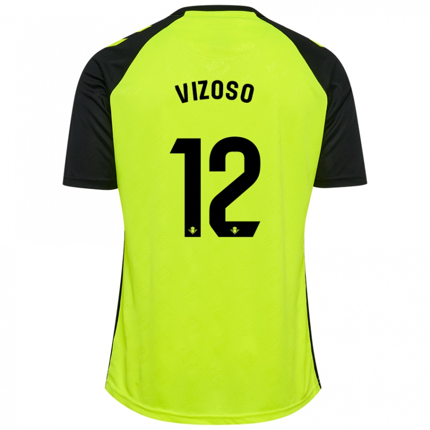 Homem Camisola Paula Vizoso Prieto #12 Preto Amarelo Fluorescente Alternativa 2024/25 Camisa Brasil